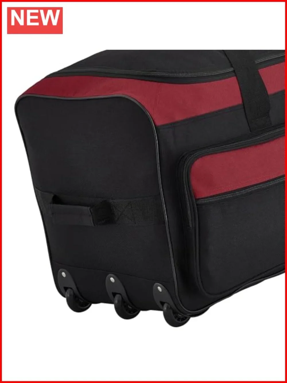 36-Inch Rolling Duffel Bag with 3 Wheels, Expandable